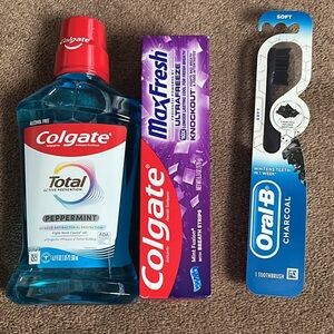 Colgate Total Peppermint Mouthwash - Blue